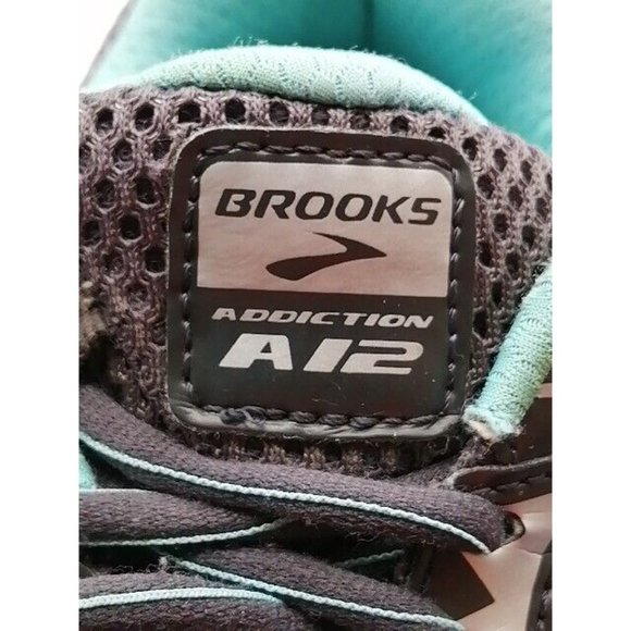 Brooks Womens Sneakers Addiction A12 Blue Lace Up Running Shoe Low 9.5 Narrow - Picture 9 of 13